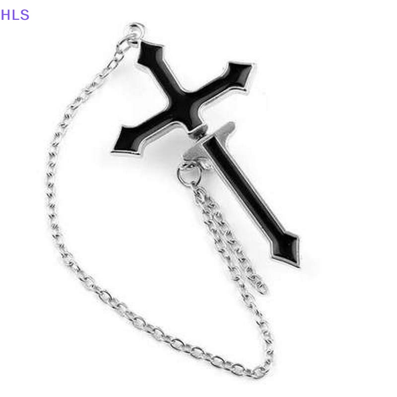 Bông Tai Hình Thánh Giá Đính Đá Pha Lê Phong Cách Gothic Thời Trang Cho Nữ
