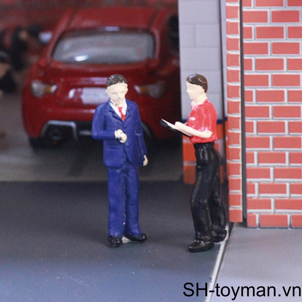 (runbu) 5 Đồ trang trí Người Sửa Chữa Trang Trí Tiểu Cảnh 1 / 64 Màu Đen