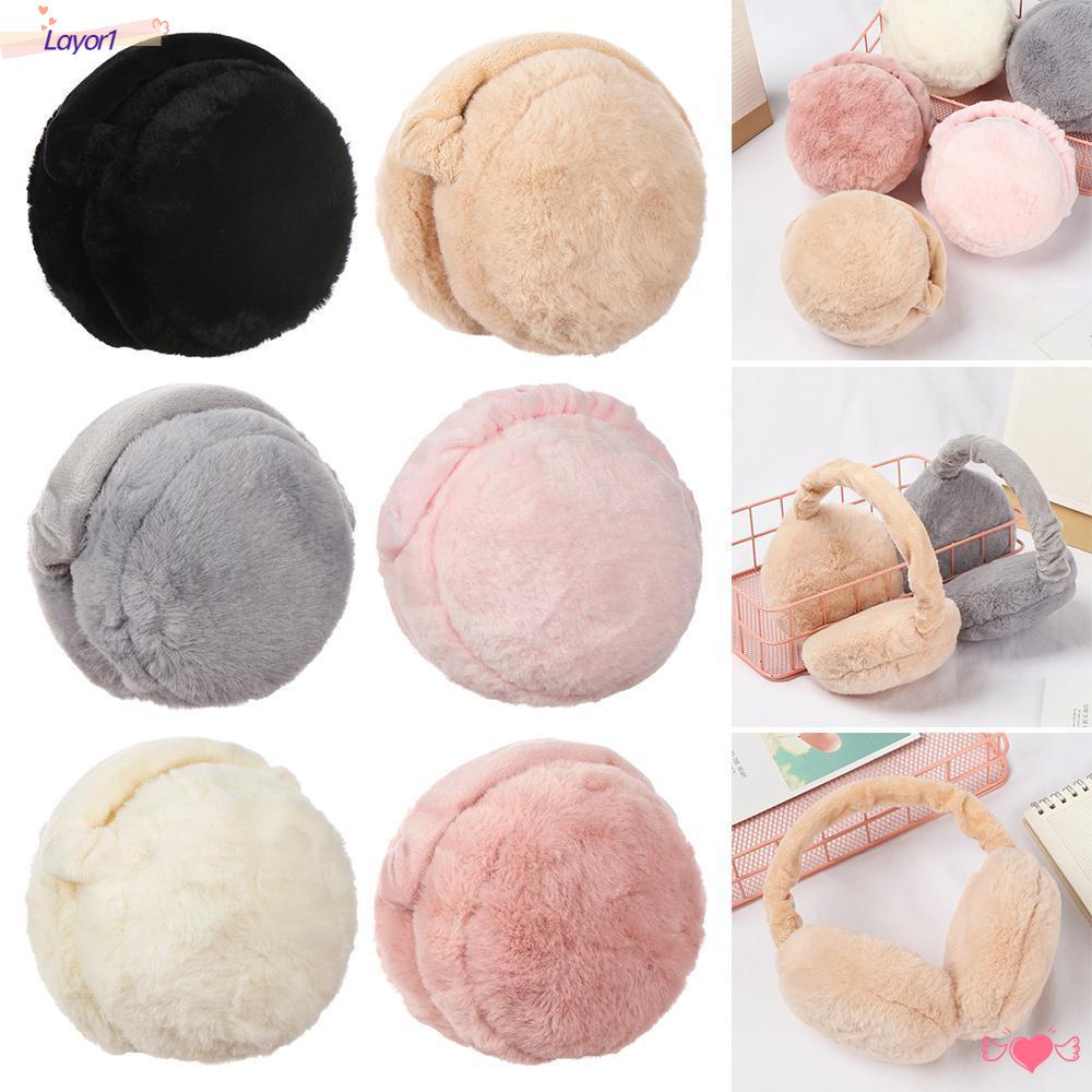 LAYOR1 Chụp Tai Giữ Ấm Thoải Mái Gấp Gọn Tiện Lợi Cho Nữ