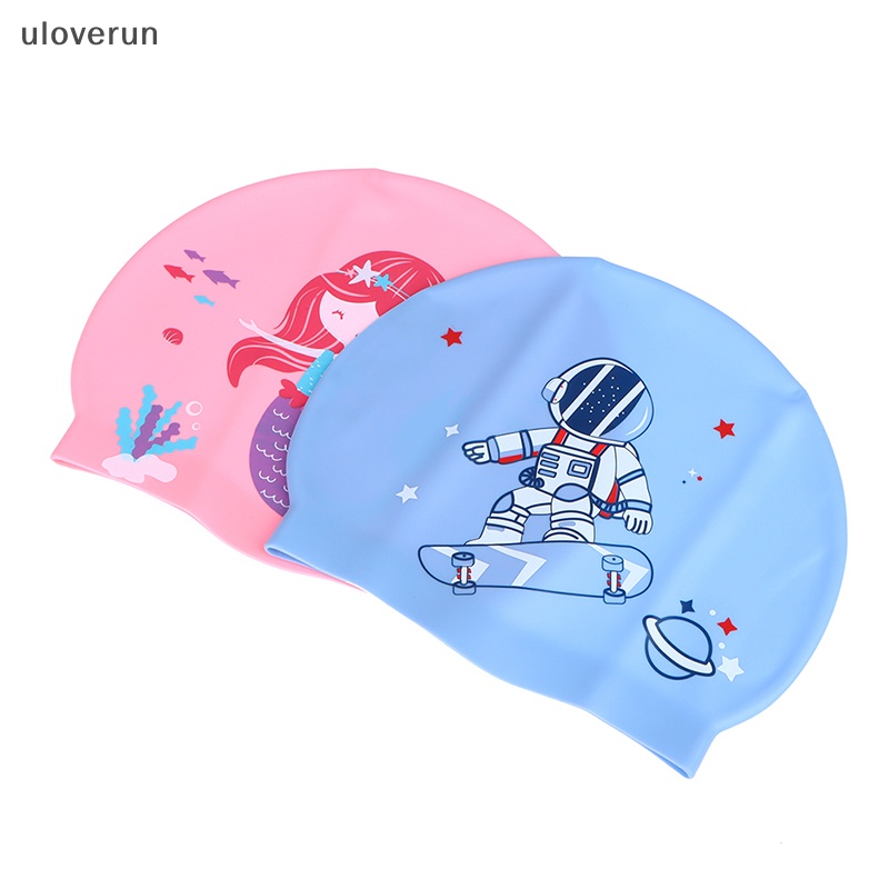 1 Mũ Bơi Silicon Co Giãn Chống Thấm Nước Dành Cho Trẻ Em
