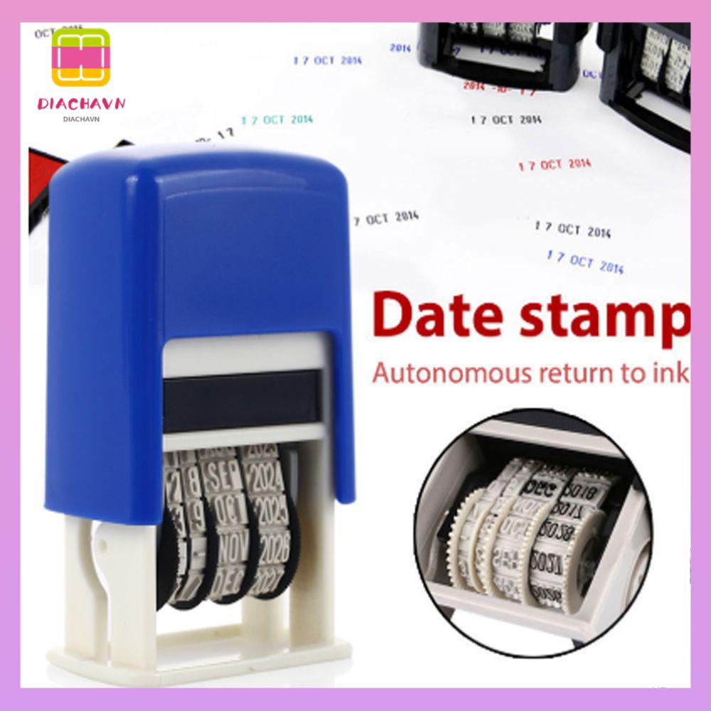 DIACHAVN Con Dấu Nhựa In Ngày Tháng Trang Trí Sổ Tay DIY