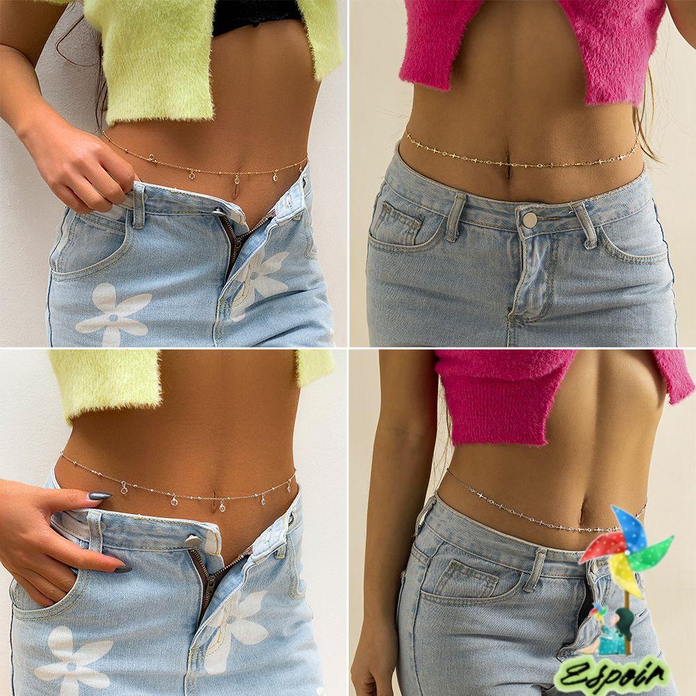 ESPO Dây Chuyền Bodychain Đính Pha Lê Quyến Rũ Thời Trang