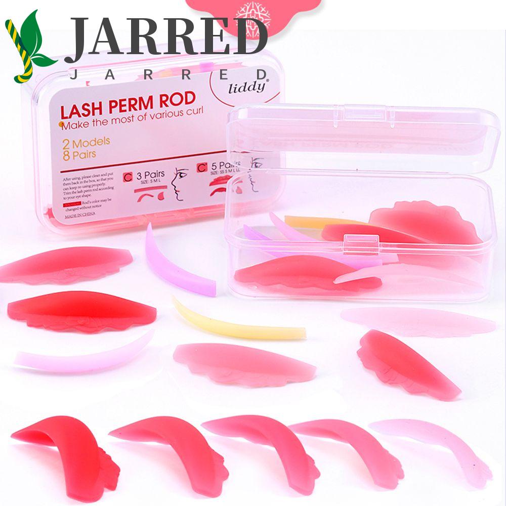 JARRED Set 8 Cặp Đệm Silicone Hỗ Trợ Nâng Lông Mi Tiện Dụng