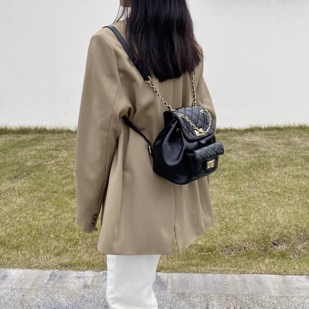 Ba Lô Mini Phong Cách Vintage Hàn Quốc Mới Cho Nữ