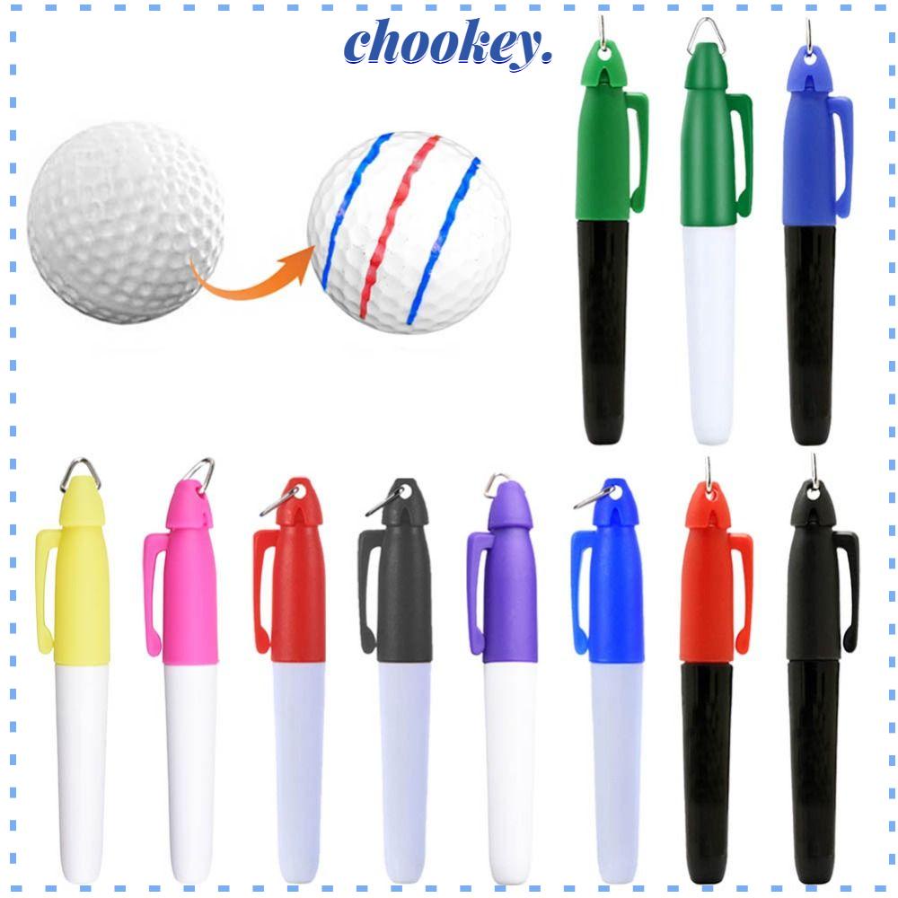 CHOOKEY Bộ 10 Bút Đánh Dấu Vị Trí Bóng Golf Chuyên Nghiệp