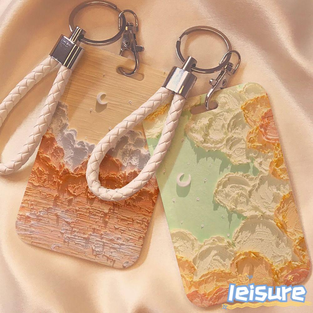 LEISURE Ví Nhựa Đựng Thẻ Tín Dụng / Danh Thiếp Dễ Thương Cho Học Sinh