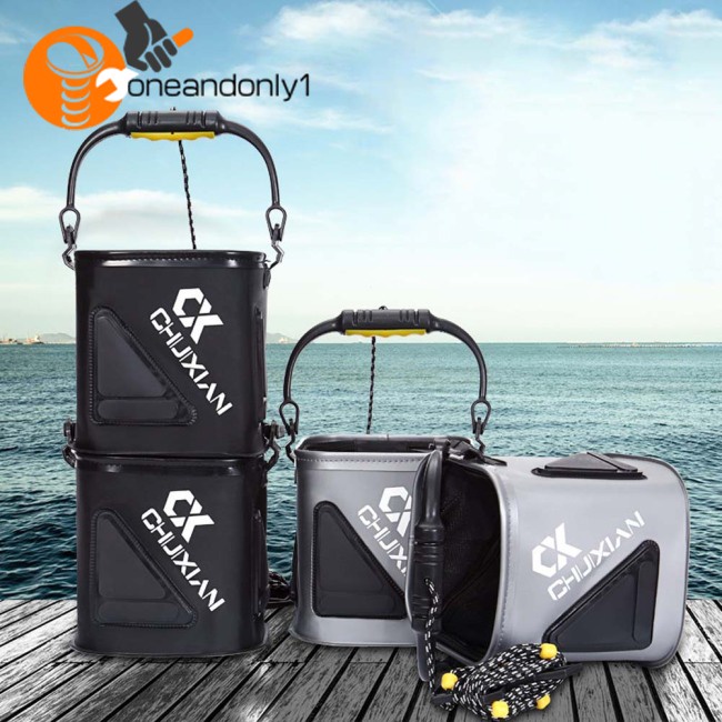 Xô Đựng Cá Mini Thiết Kế Gấp Gọn Có Tay Cầm Tiện Dụng