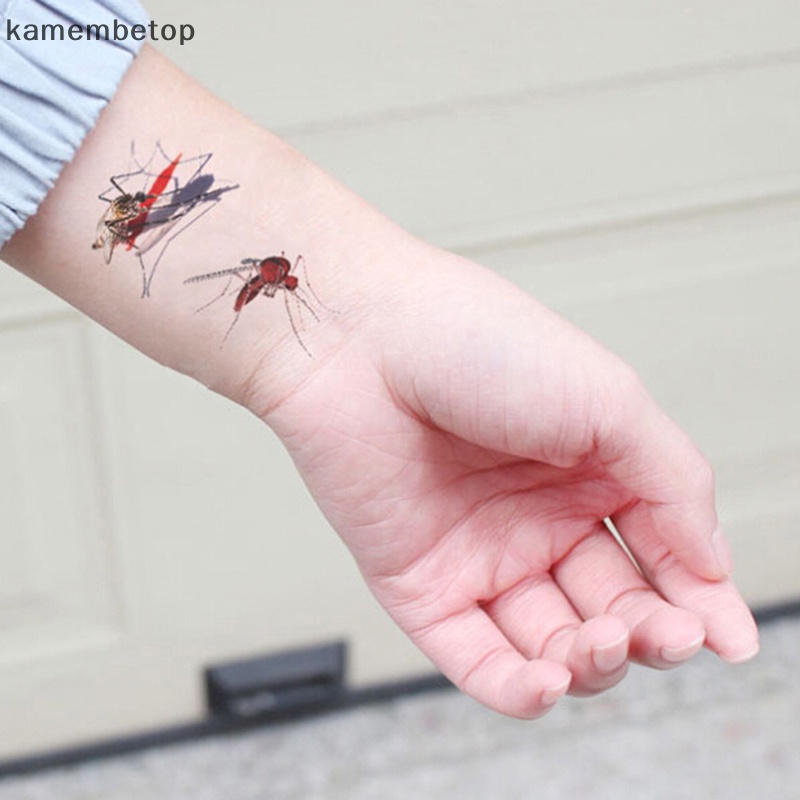 Hình Xăm Dán Họa Tiết Nhện Bọ Cạp 3D Phong Cách Halloween Độc Đáo