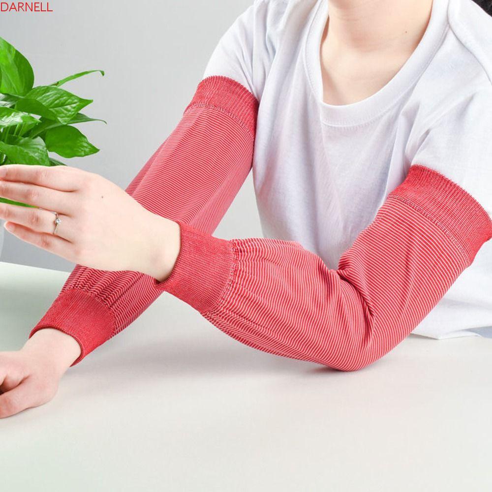 DARNELL Găng Tay Chống Nắng Giữ Ấm Cánh Tay Khi Chạy Bộ / Chơi Golf Kẻ Sọc Co Giãn Thoáng Khí
