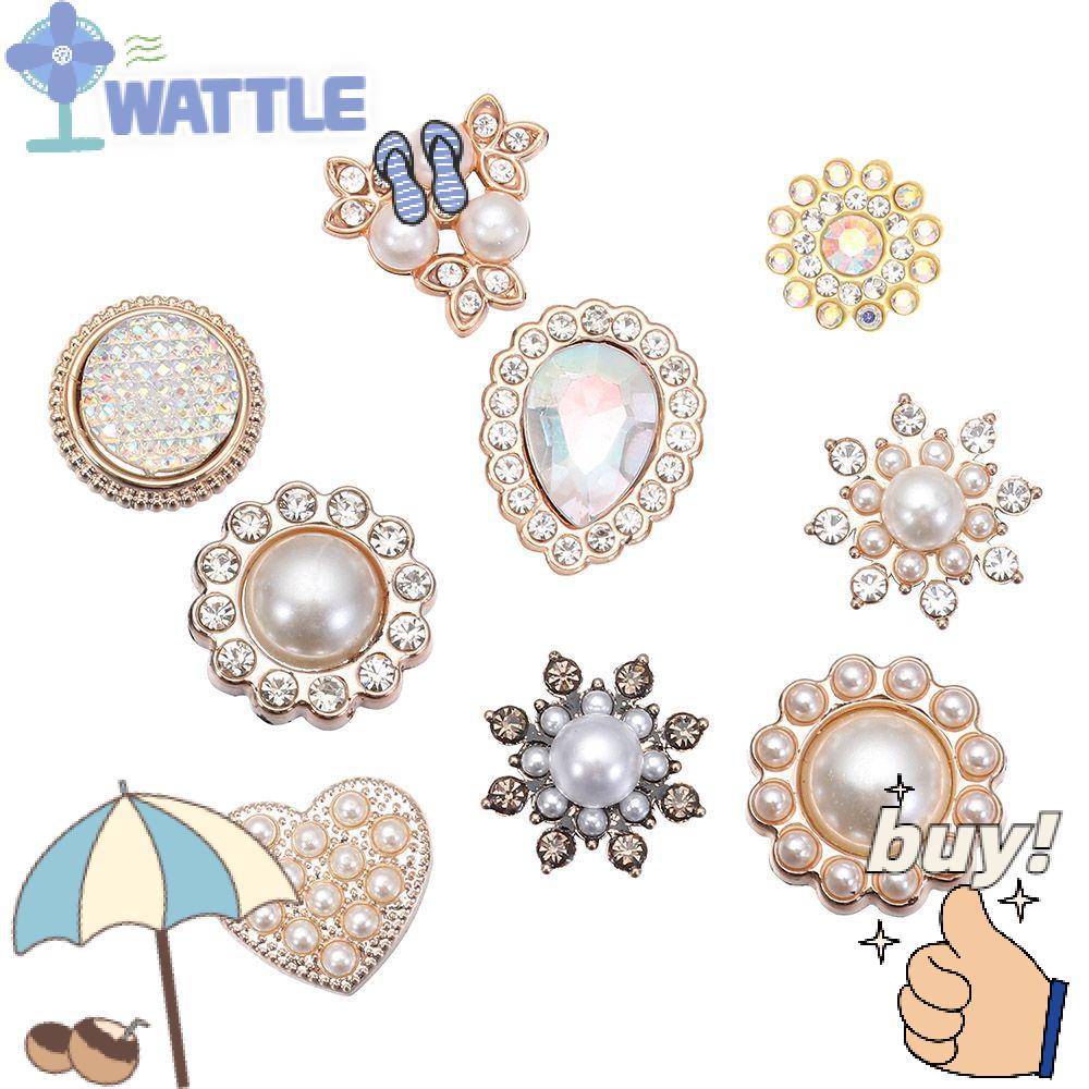 WTTLE 10 Kẹp Tóc Hình Hoa Lấp Lánh
