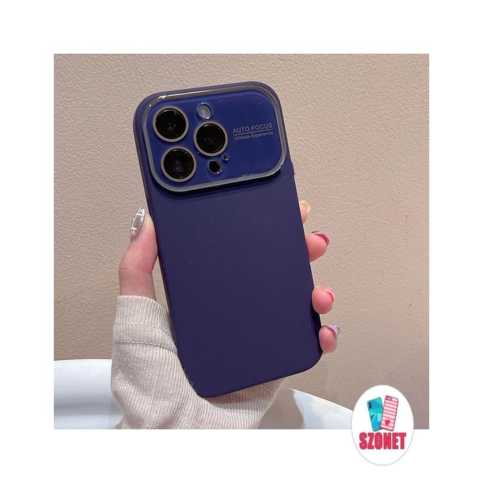 Ốp Điện Thoại Silicon Màu Trơn Chống Rơi Chống Sốc Bảo Vệ Ống Kính Máy Ảnh Cho iPhone 14 Plus 13 12 11 Pro Max