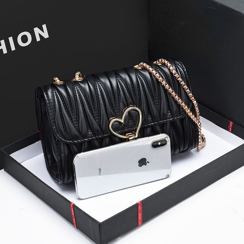 Túi Đeo Chéo Dây Xích Nhỏ Nhắn Phong Cách Hàn Quốc Thời Trang Cho Nữ