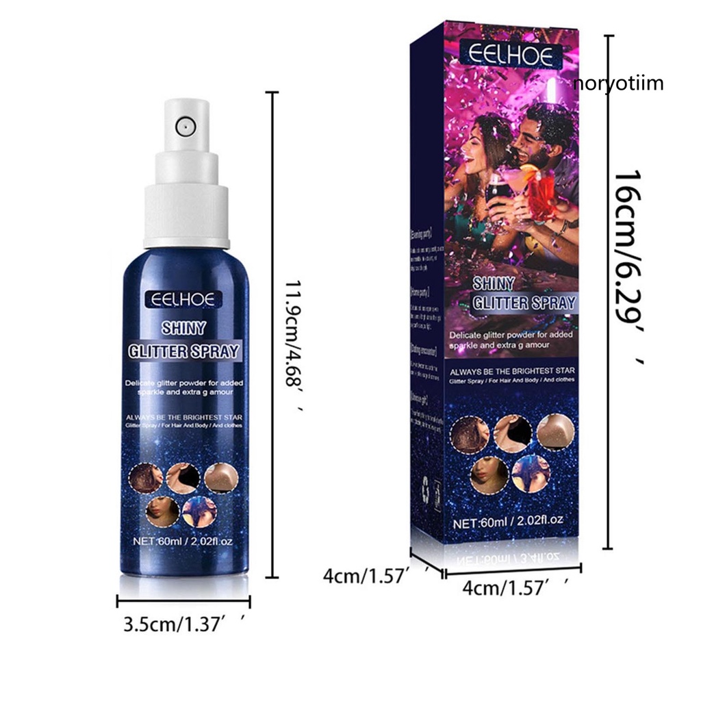 Phấn Bắt Sáng Trang Điểm Cơ Thể 60ml Màu Sắc Long Lanh Quyến Rũ