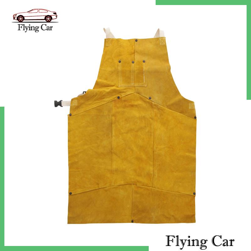 Tạp Dề Bằng Da Bò Thoáng Khí Chuyên Dụng Cho Thợ Hàn / Nướng BBQ