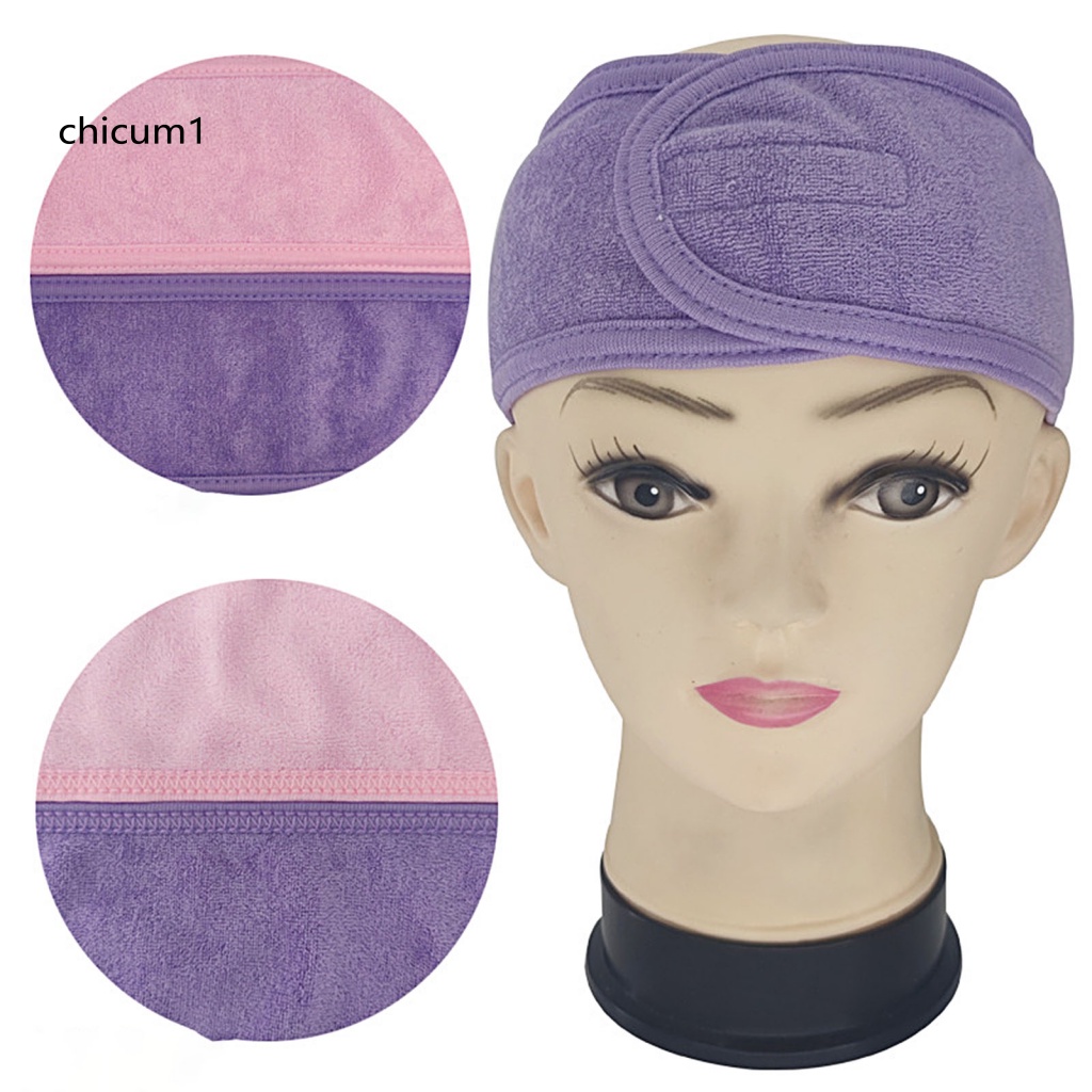 Băng Đô Cài Tóc Bản Rộng Tùy Chỉnh Tiện Dụng Cho SPA / Rửa Mặt