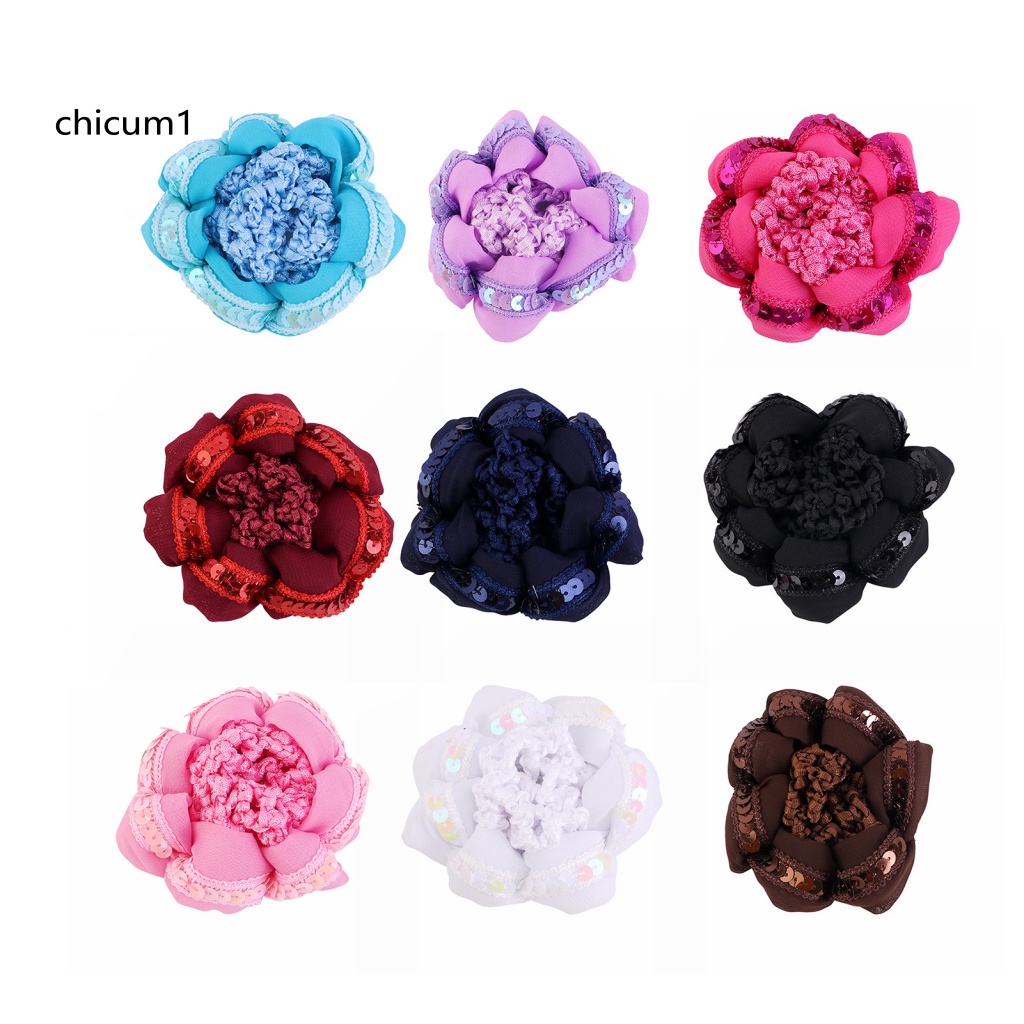 Lưới Búi Tóc Đính Kim Sa Lấp Lánh Độ Co Giãn Cao Phong Cách Vintage