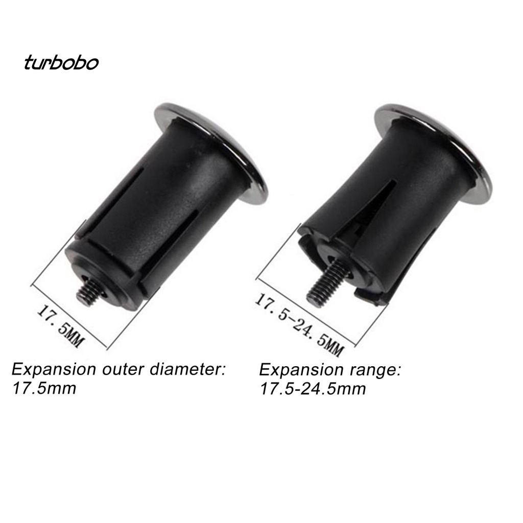 Set 2 Nút Gắn Tay Lái Xe Đạp Leo Núi Bằng Hợp Kim Nhôm Mạ Điện Thông Dụng