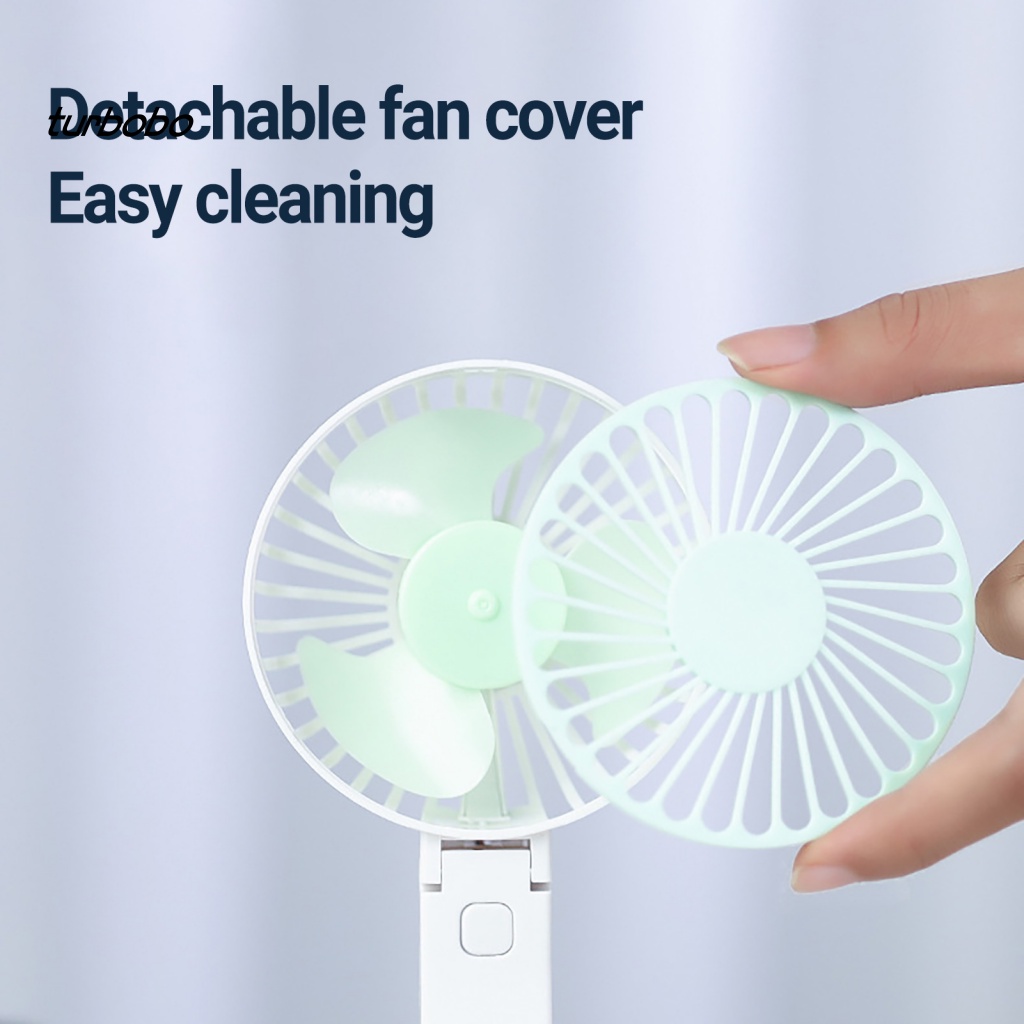 Quạt Mini 3 Bánh Răng Cầm Tay Có Thể Gập Lại Sạc USB