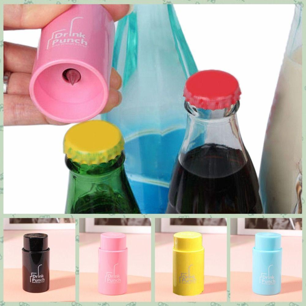 YIYU Dụng Cụ Đục Lỗ Nắp Chai Lọ Hình Trụ Bằng Nhựa Tiết Kiệm Không Gian Cho Tiệc Tùng