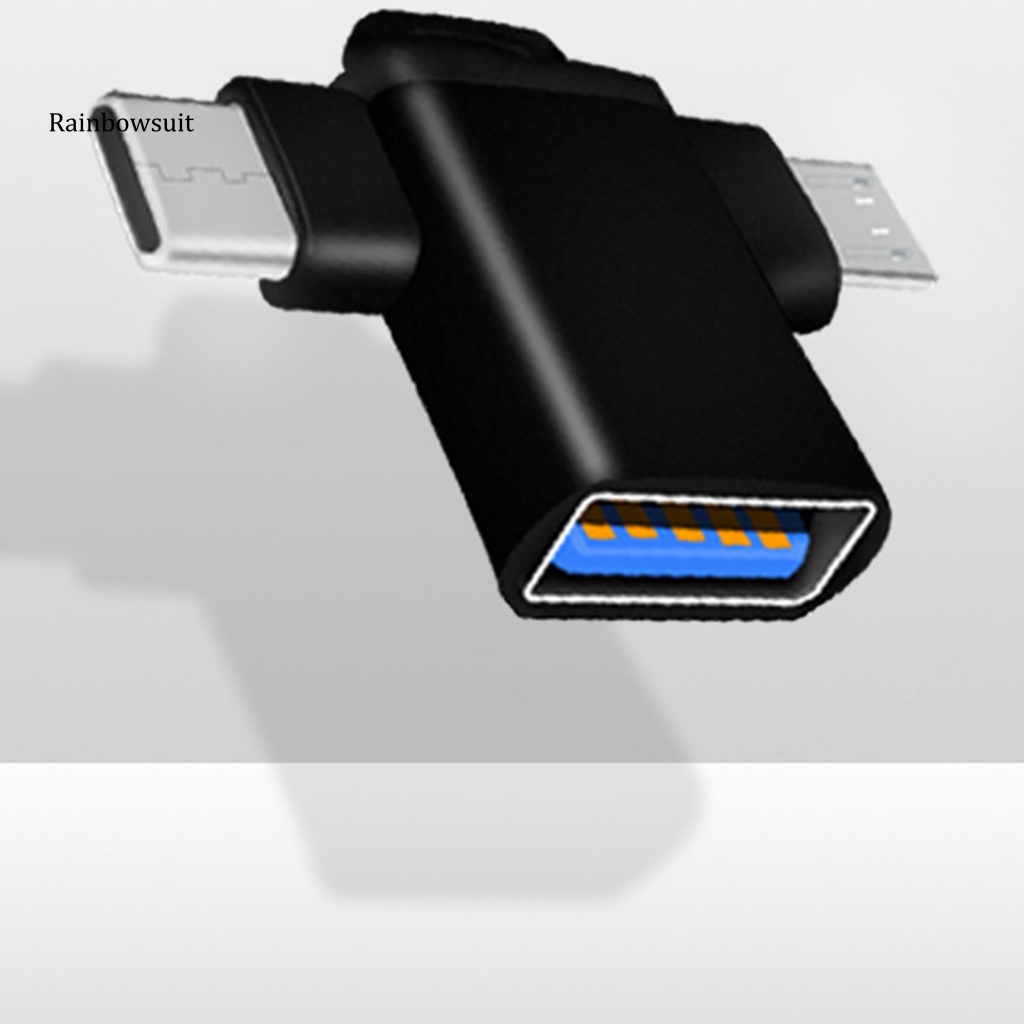 Đầu Chuyển Đổi Dữ Liệu OTG Micro USB Loại C 2 Trong 1 Cho Điện Thoại / Máy Tính Bảng / Laptop