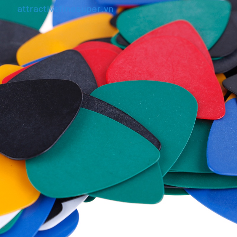 Set 100 Miếng Gảy Đàn Guitar Điện Trơn Mượt Áo Khoác Thời Trang Trẻ Trung Cá Tính