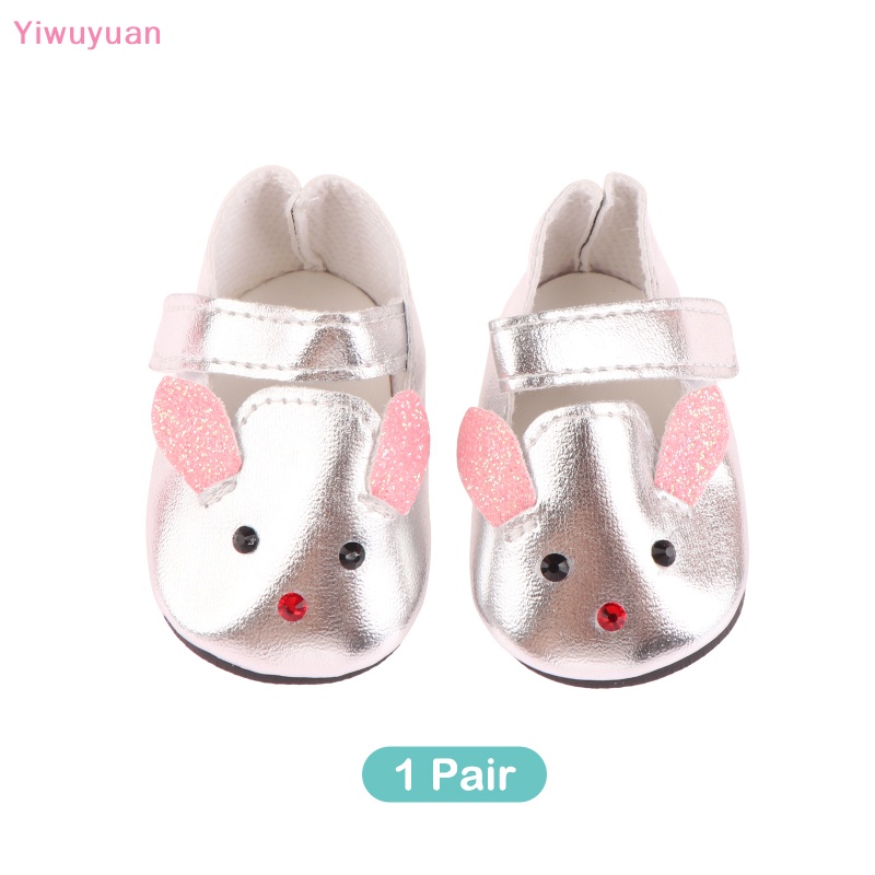 1 Đôi Giày Đế Bằng 18inch Xinh Xắn Cho Búp Bê Mới