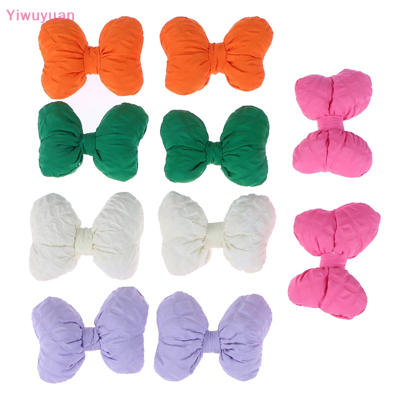 Bộ 2 Miếng Vải Cotton In Hoa / Nơ Handmade Trang Trí Quần Áo Mới