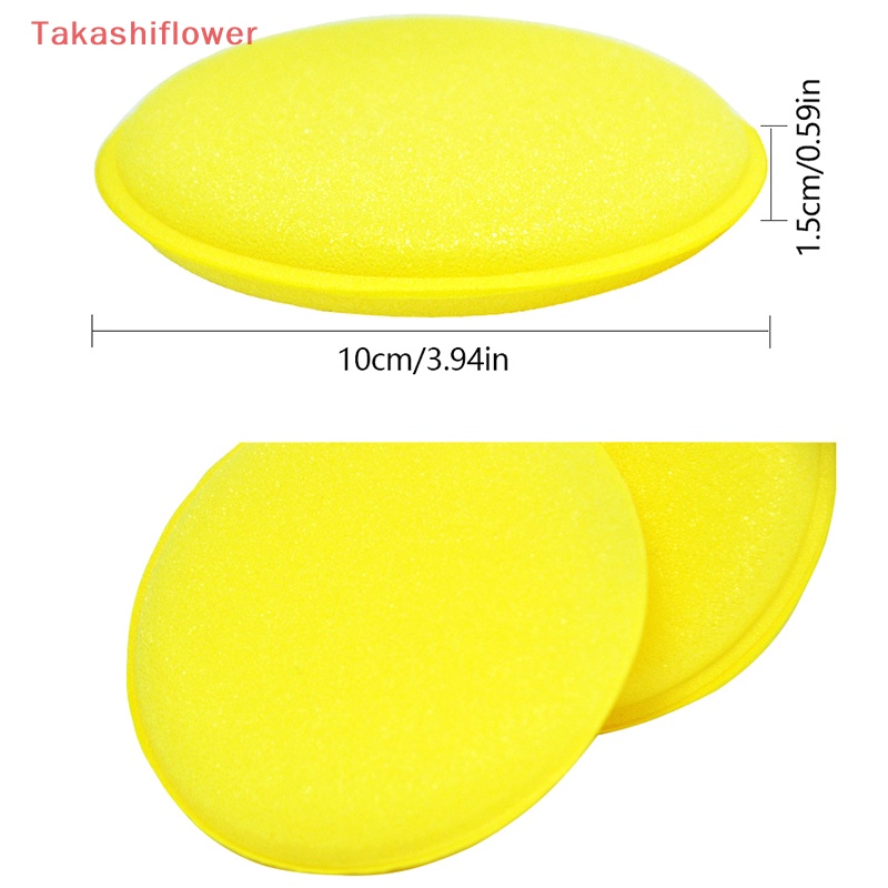 Set 10 Mút Đánh Bóng Xe Hơi Màu Vàng 10CM Tiện Dụng