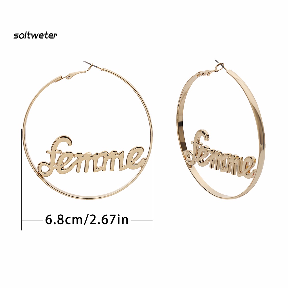 Khuyên Tai Nữ Trang Dáng Tròn Tạo Hình Độc Đáo