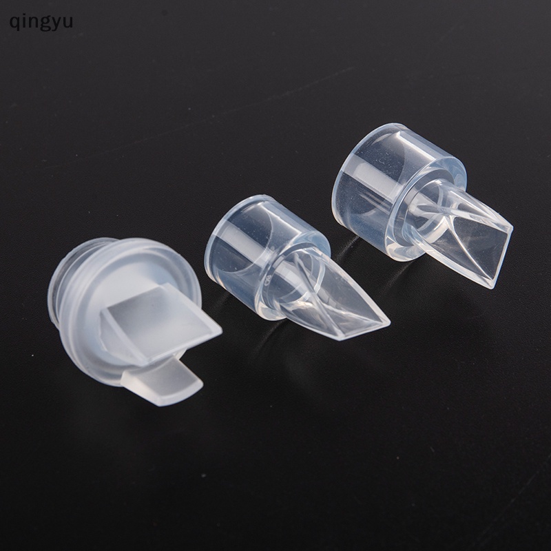Set 2 Van Bình Sữa Mẹ Bằng Silicon Màu Trơn Tiện Dụng