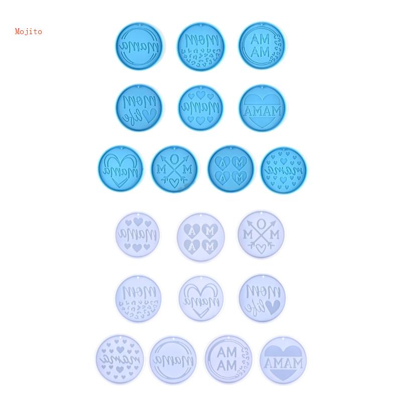 Khuôn Silicone Hình Trái Tim Làm Móc Khóa