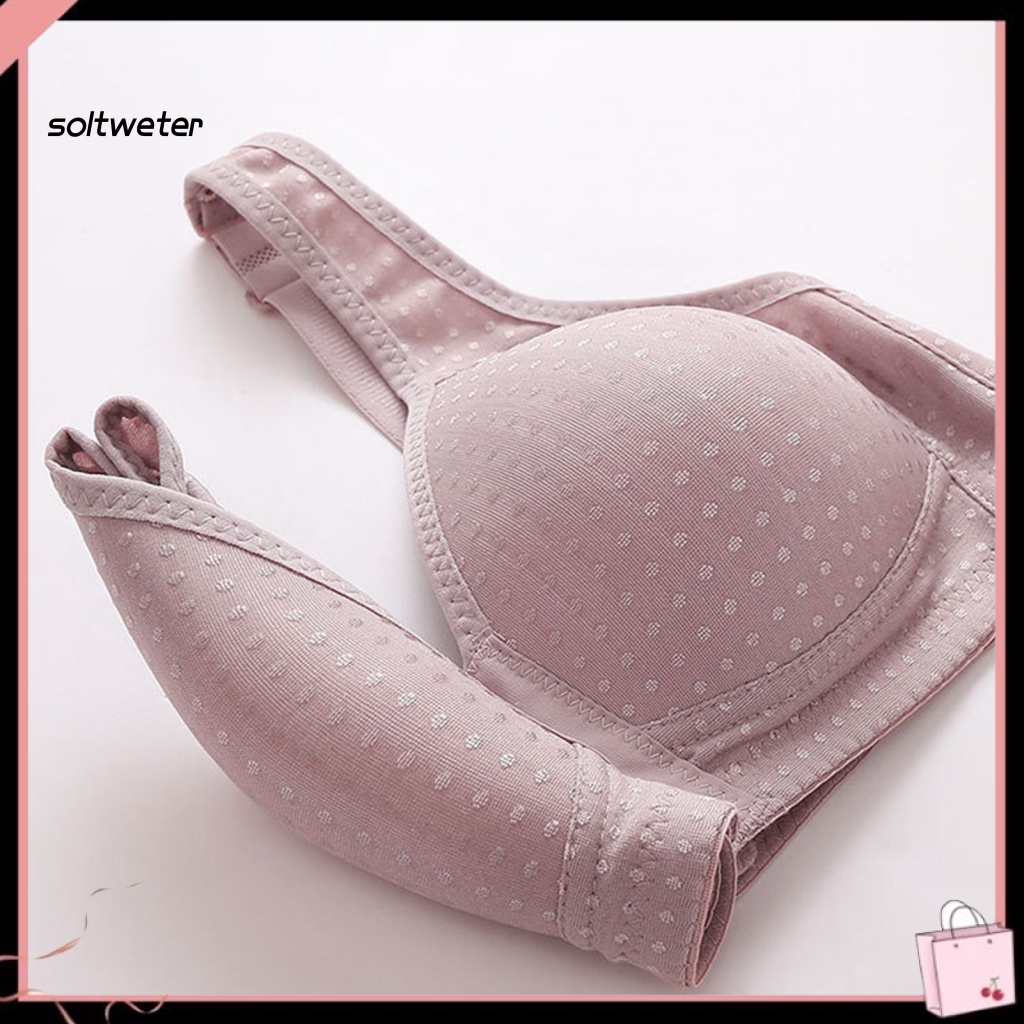 Áo Ngực 3 / 4 Có Mút Nâng Ngực Cài Khóa Trước Chống Chảy Xệ Dễ Điều Chỉnh Thời Trang Cho Nữ