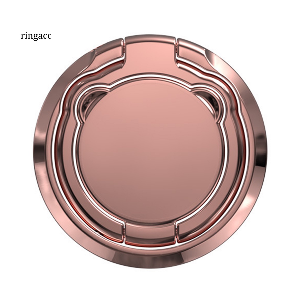 Rga Giá Đỡ Điện Thoại Dạng Nhẫn Hình Gấu Đáng Yêu Có Thể Gập Lại Để Bàn