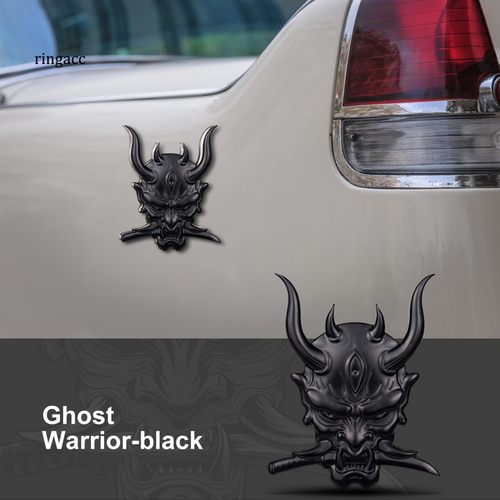 Nhãn Dán Trang Trí Xe Hơi Tự Dính Họa Tiết Chiến Binh 3D Kiểu Nhật Bản Sáng Tạo Chống Thấm Nước