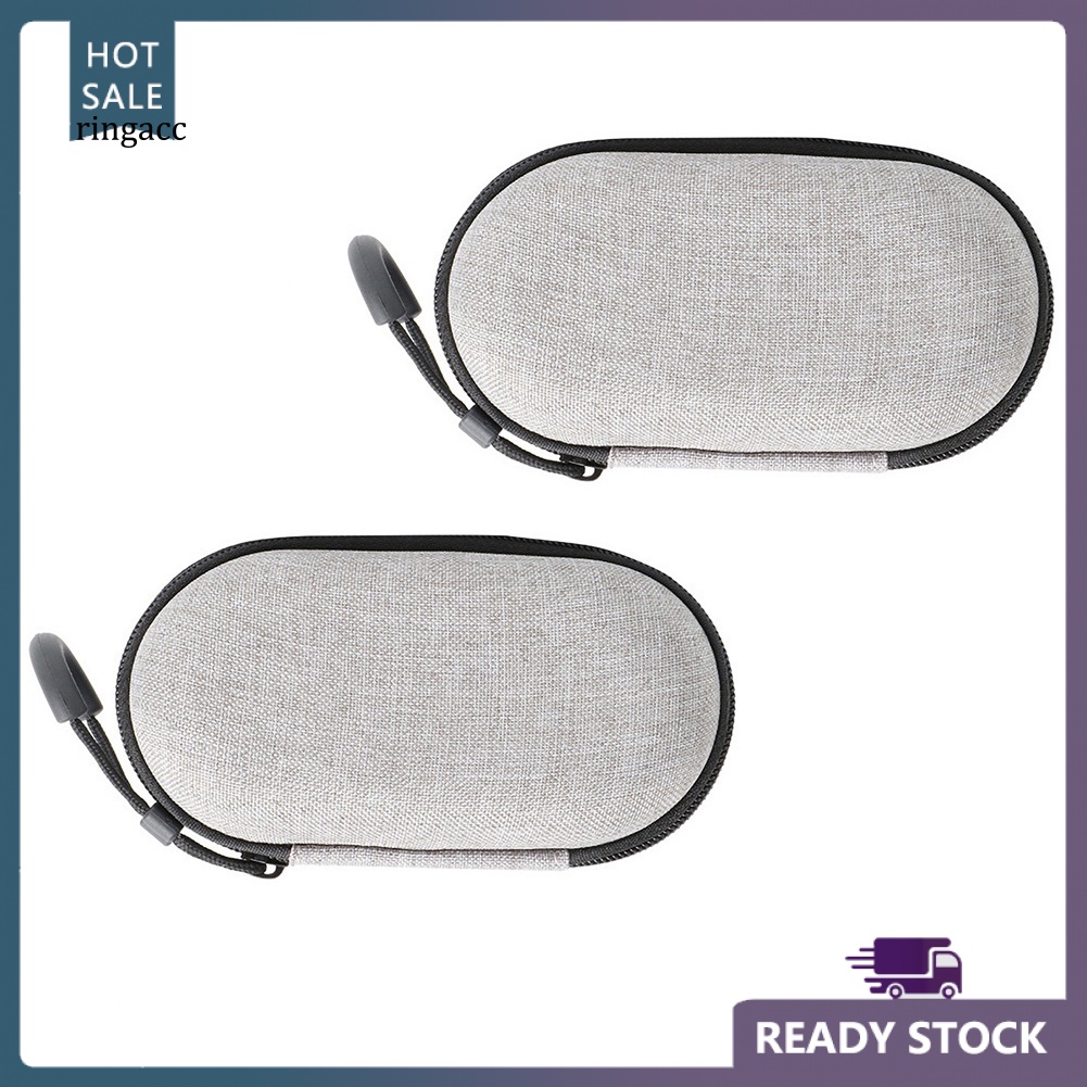 Bộ 2 Túi Đựng Tai Nghe Không Dây EVA Hình Vuông / Tròn Có Khóa Kéo Ốp