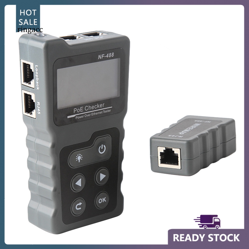 Thiết Bị Kiểm Tra Công Tắc Mạng Ethernet CAT5 CAT6 LAN Kỹ Thuật Số RGA NF-488