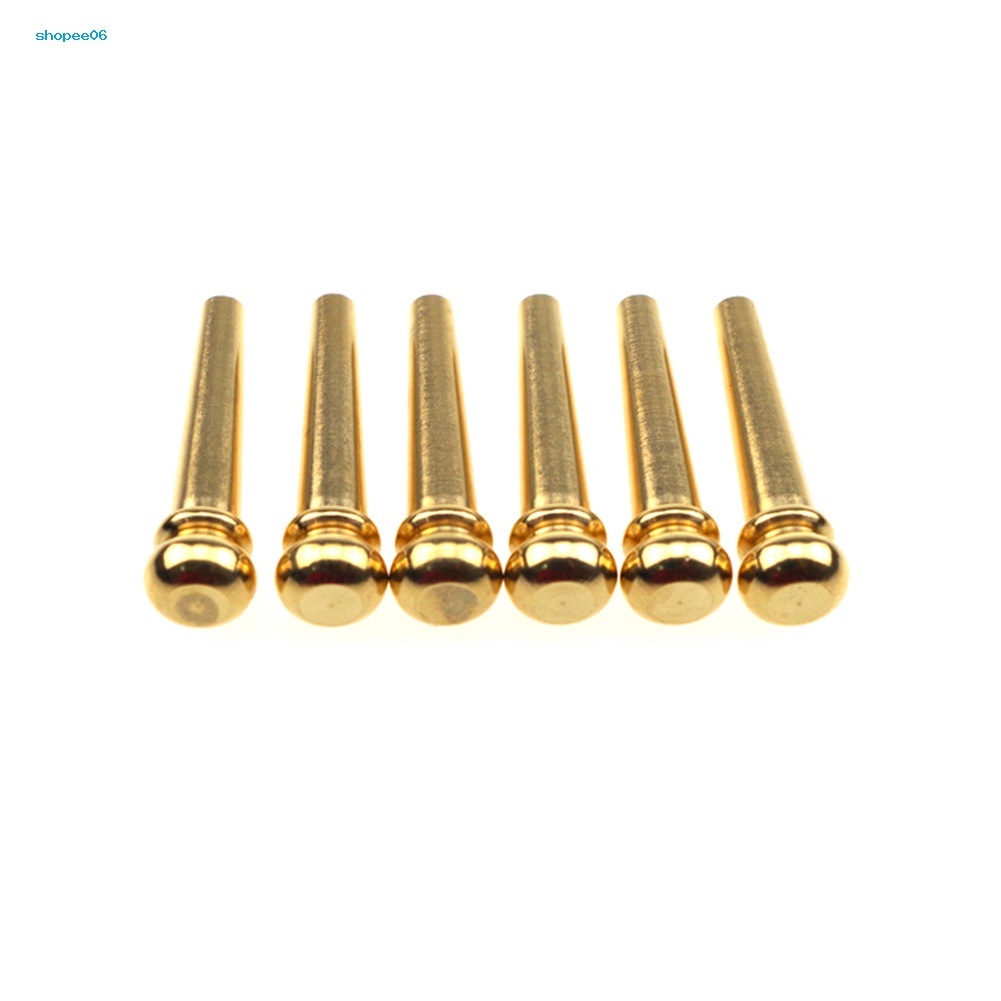Set 6 Chốt Dây Đàn Guitar Bằng Đồng Thau Thau Thay Thế Tiện Dụng