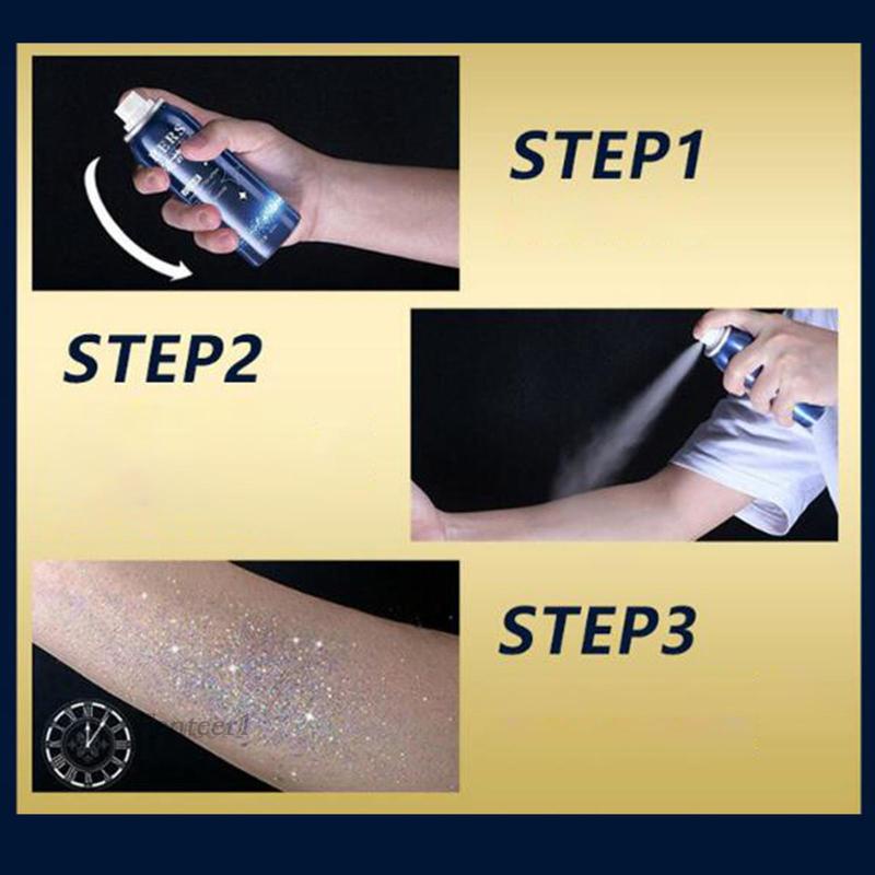 Chai Xịt Kim Tuyến Lấp Lánh Trang Điểm Cơ Thể Dự Tiệc Tối