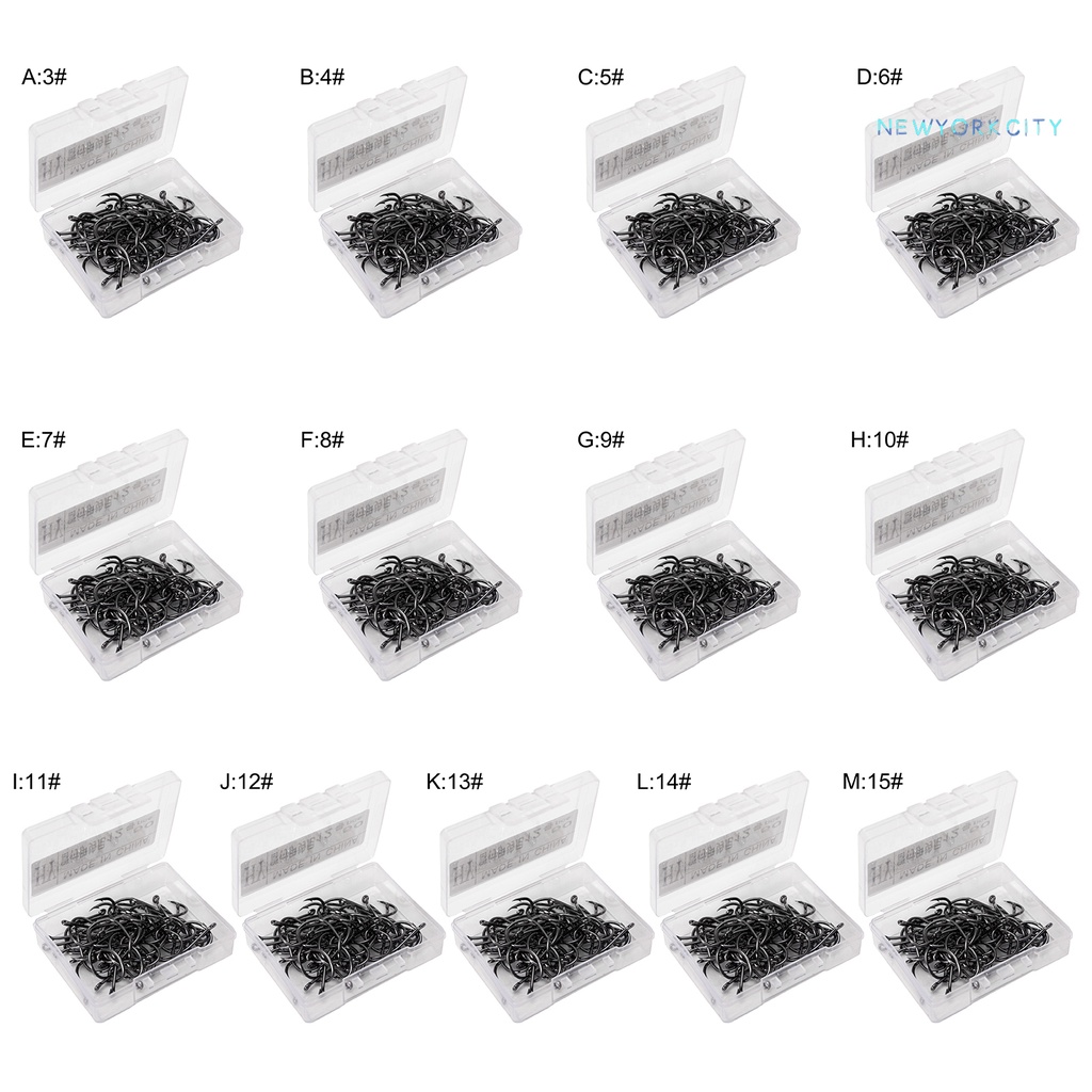 Set 50 Lưỡi Câu Cá Bằng Thép Carbon Chất Lượng Cao