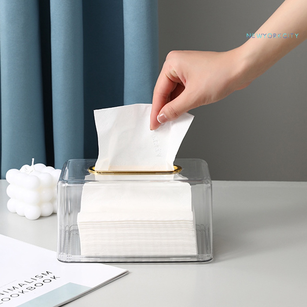 Hộp Đựng Khăn Giấy Để Bàn Trong Suốt Chống Bụi Sức Chứa Lớn