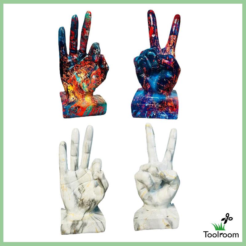 Đồ trang trí Tượng Cử Chỉ Ok Bằng Nhựa Resin Trang Trí Bàn / Hành Lang / Quán Bar / Nhà Cửa