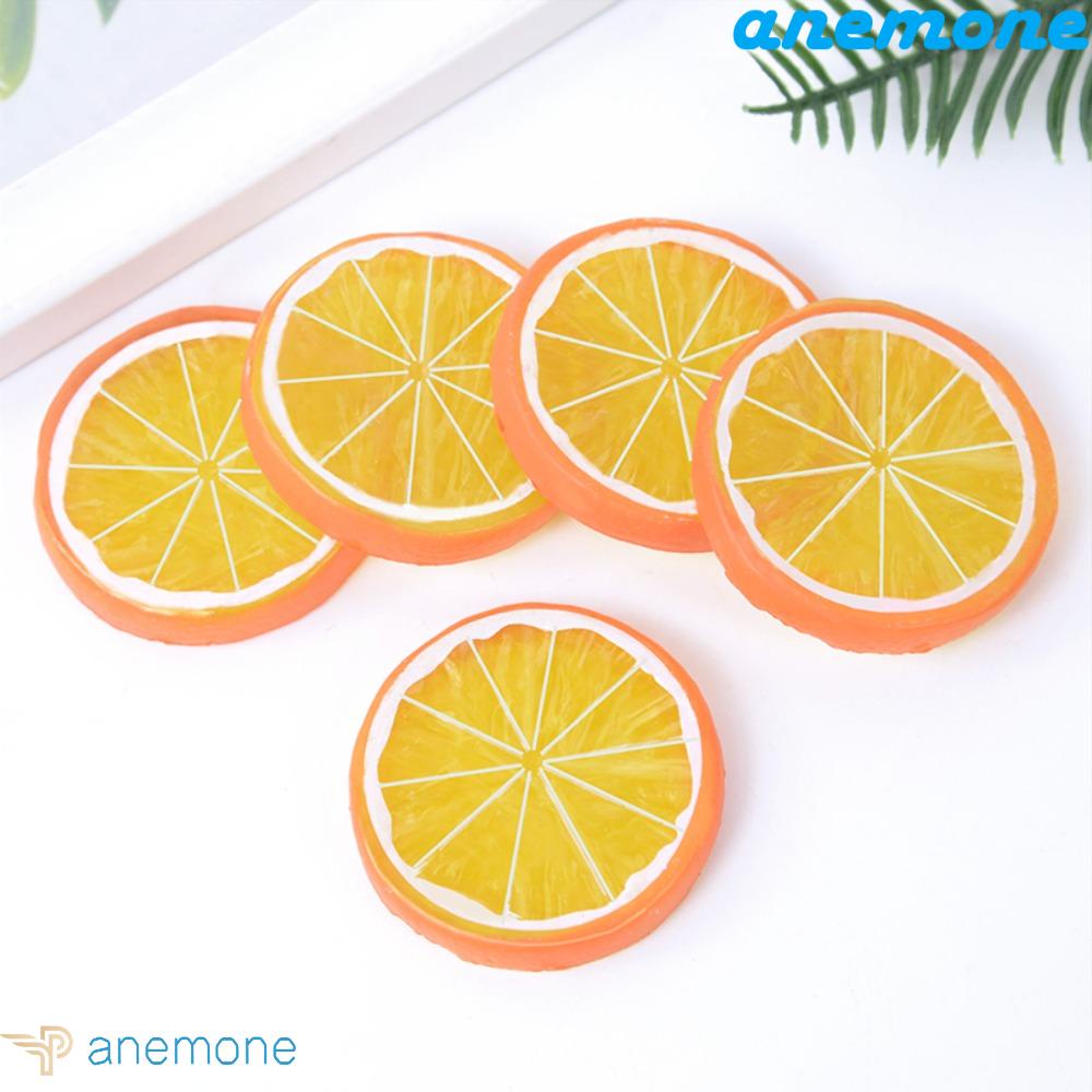 ANEMONE Mô Hình Lát Chanh Giả Mini Bằng Nhựa Trang Trí Sổ Tay Cho Bé