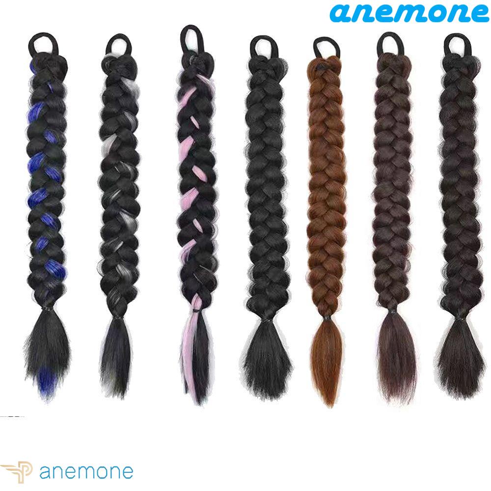 ANEMONE Tóc Giả Thắt Bím Đuôi Ngựa Bằng Sợi Chịu Nhiệt Độ Cao Dễ Thương Ngọt Ngào Dành Cho Bạn Nữ