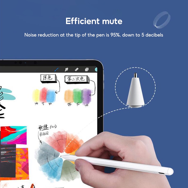 TBTIC Đầu Thay Thế Bằng Kim Loại Trong Suốt Cho Bút Cảm Ứng Apple Pencil Thế Hệ 1 2 iPad 5.0 6.0 7.0