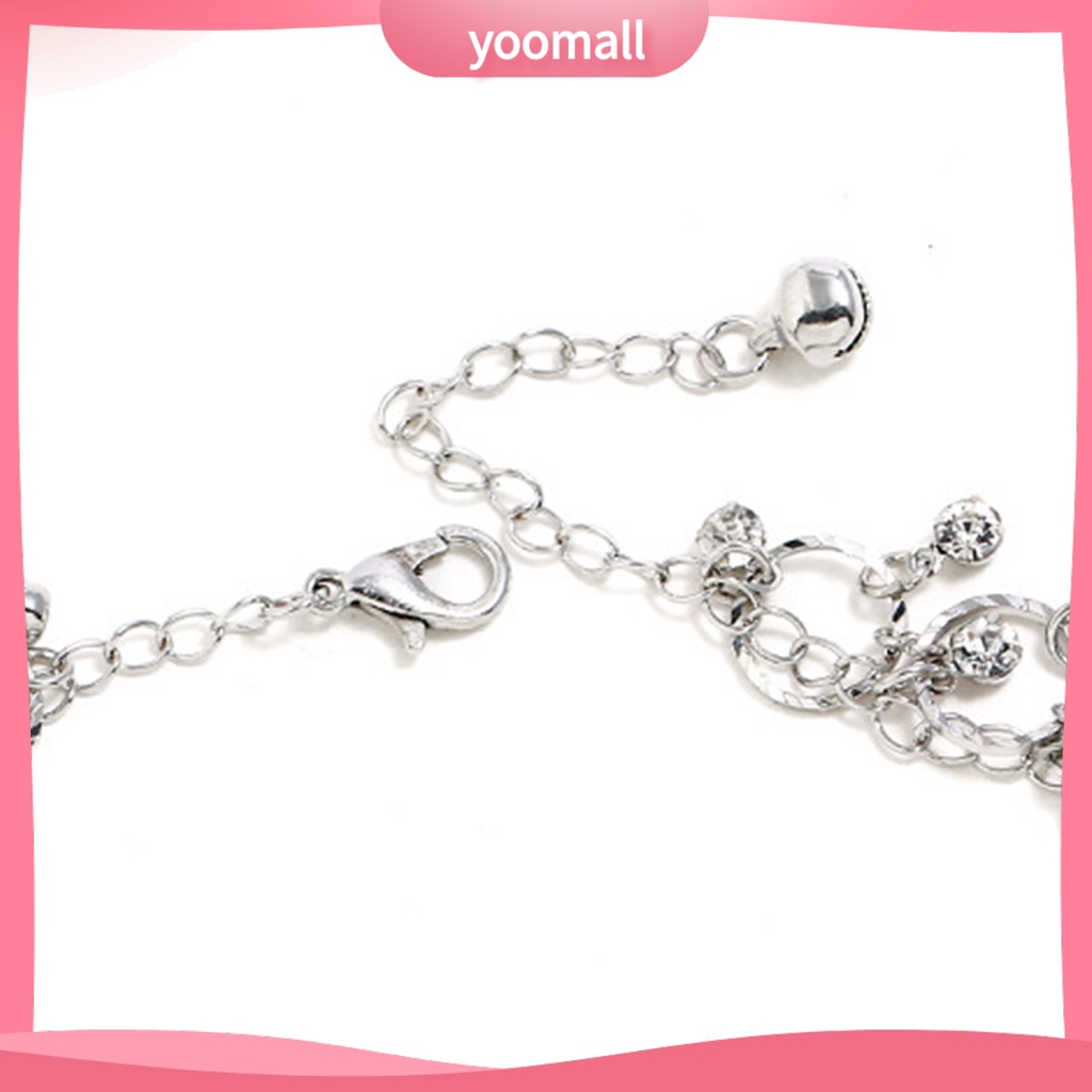 Lắc Chân Đính Đá Phối Tua Rua Phong Cách Vintage Thời Trang Cho Nữ