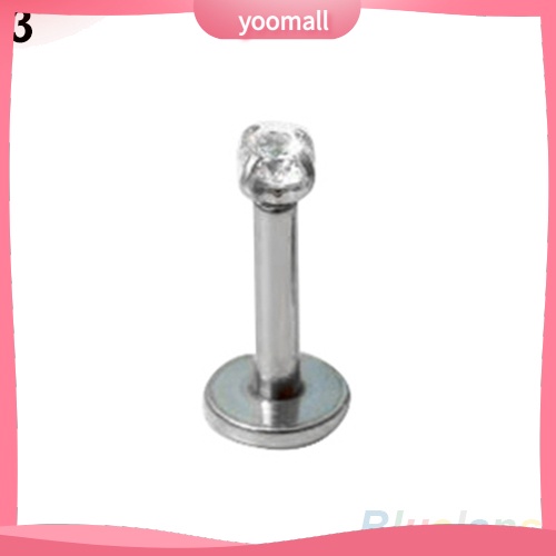 Bộ 2 Khuyên Xỏ Cơ Thể Đính Đá Zircon Thời Trang