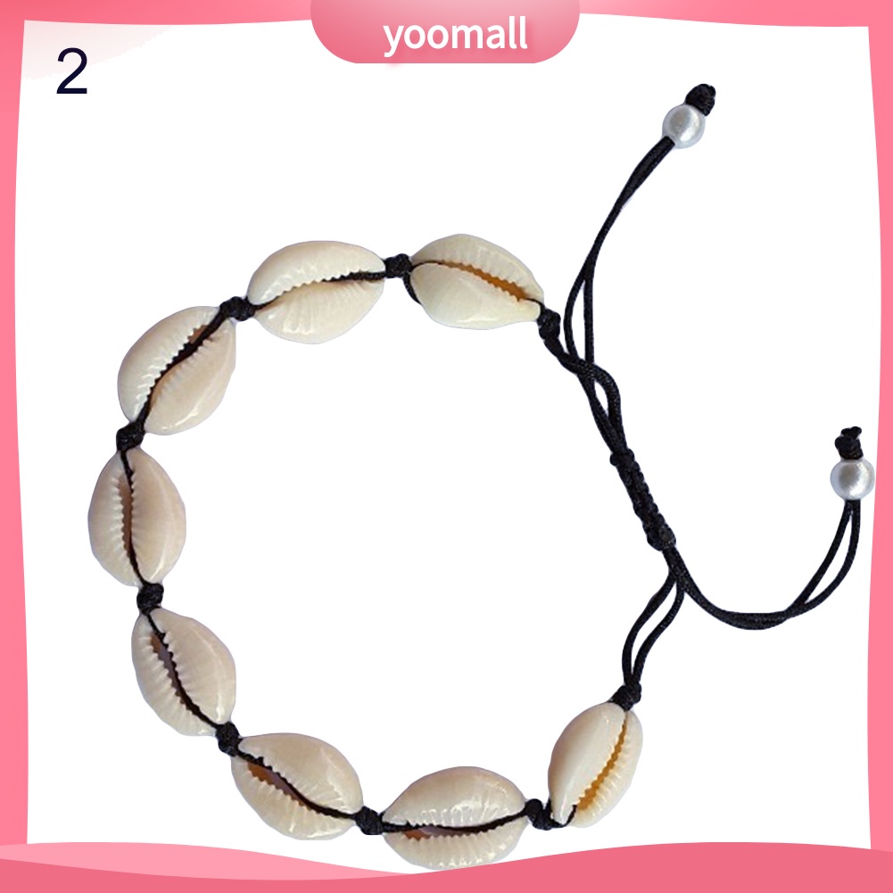 Vòng cổ / Lắc Chân Mặt Hình Vỏ Sò Đính Ngọc Trai Nhân Tạo Thời Trang Dành Cho Nữ