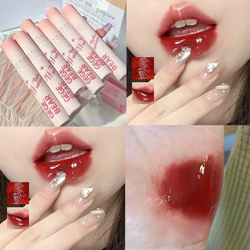 Son Bóng Gege Bear Dưỡng Ẩm Chống Thấm Nước Sử Dụng Hàng Ngày