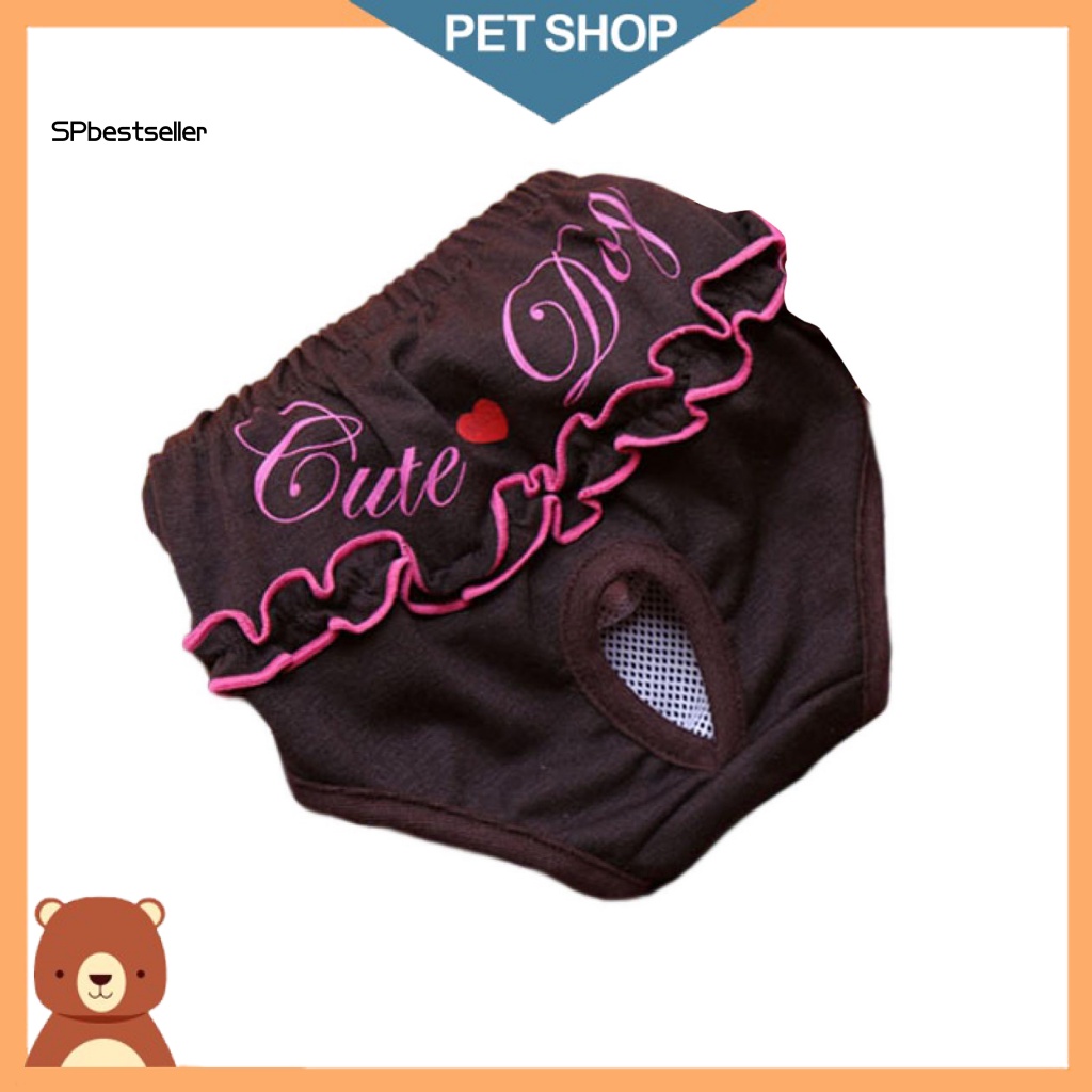 Quần Tã Vệ Sinh In Họa Tiết Xinh Xắn Có Thể Giặt Sạch Cho Thú Cưng