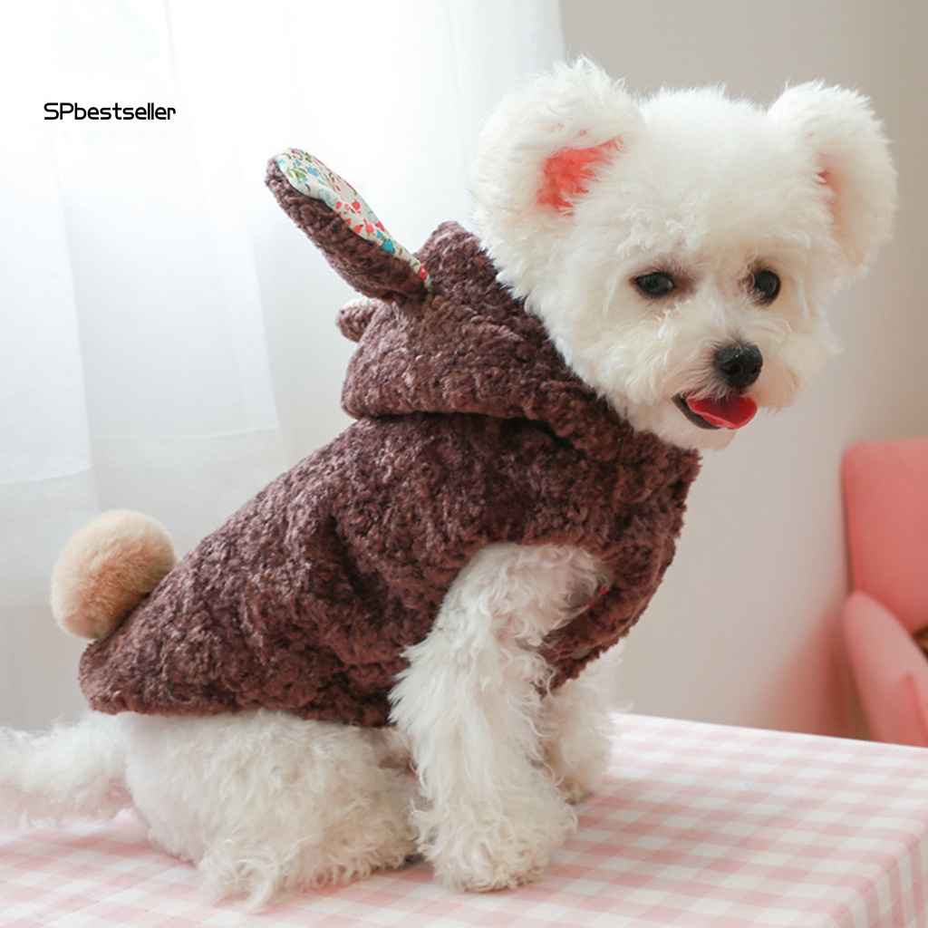 Áo Khoác Lông Nhung Chống Chó Nhỏ Dễ Thương